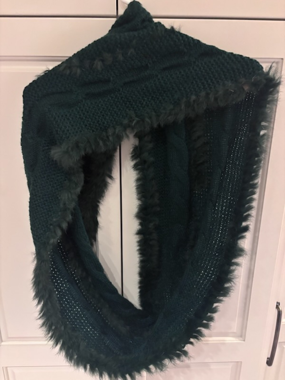 Rudsak Plush Faux-Fur Infinity Scarf - Deep Teal